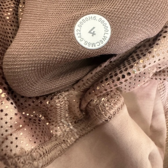 NWT Lululemon Align High-Rise Crop 23" Shine Diamond Dye Cacao Diffuse Dot Foil - Picture 14 of 15